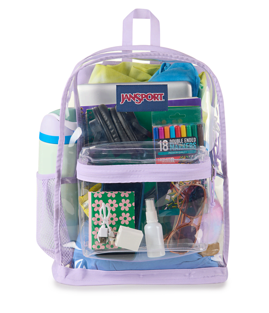 Clear Backpack - Cherry Lacquer