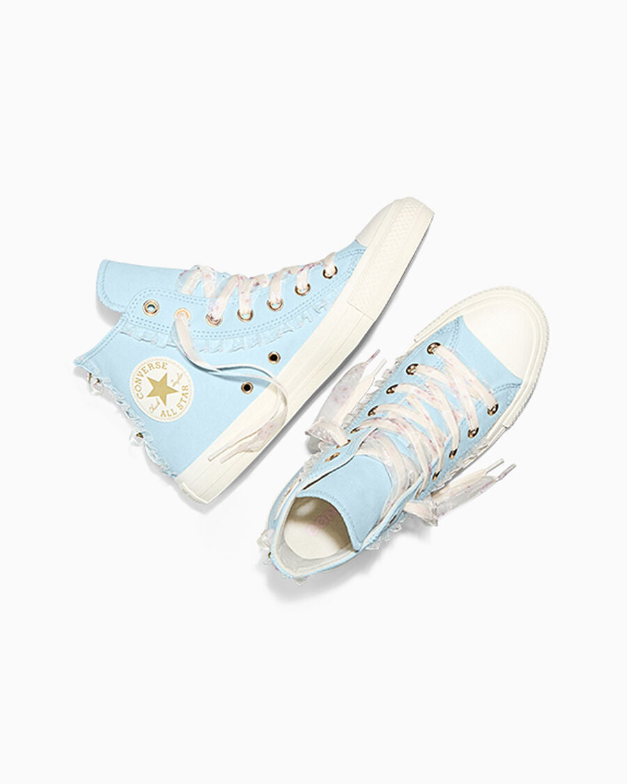 Women's Floral Ruffle High Top Sneaker