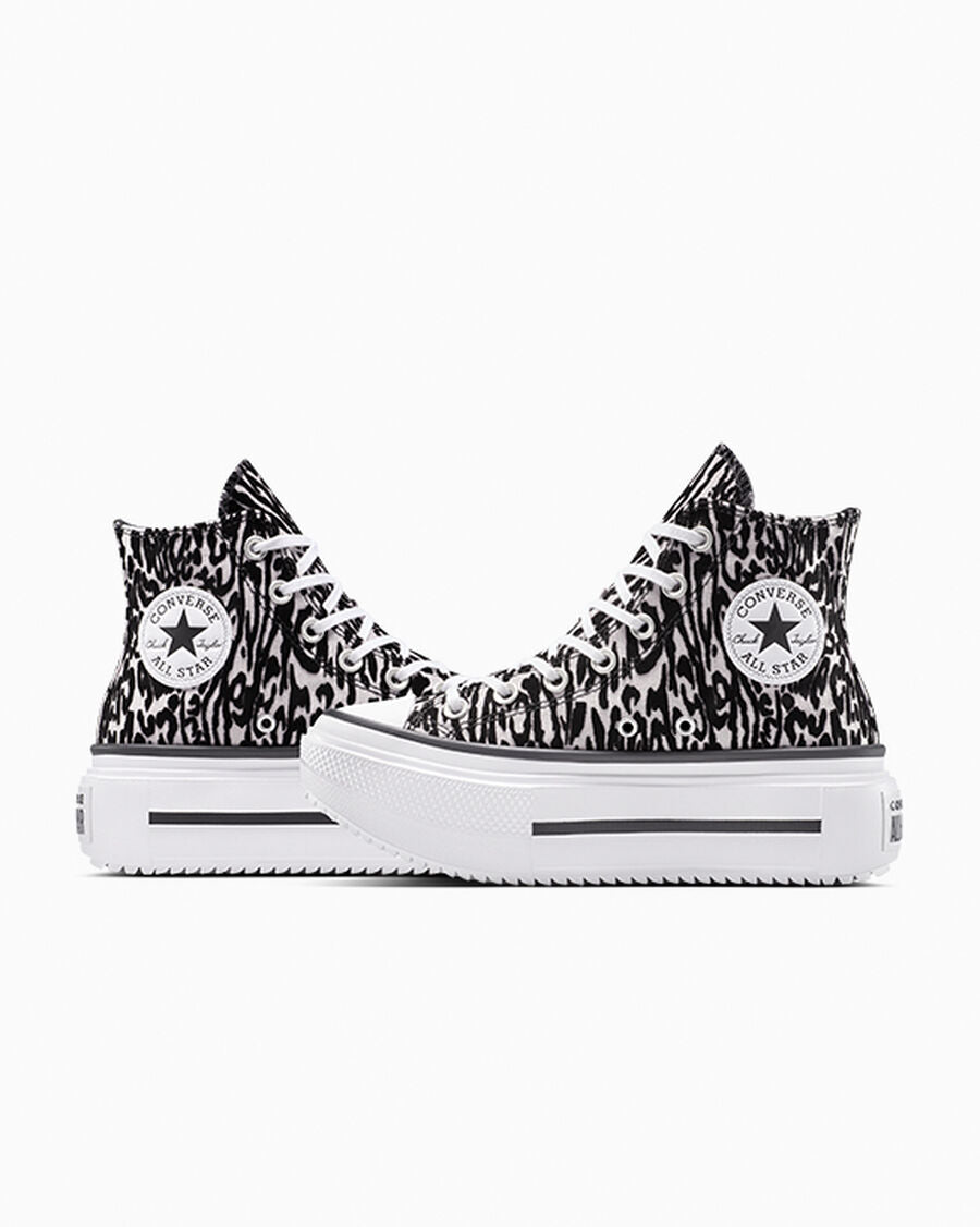 Canvas Platform High Top Sneaker - Leopard