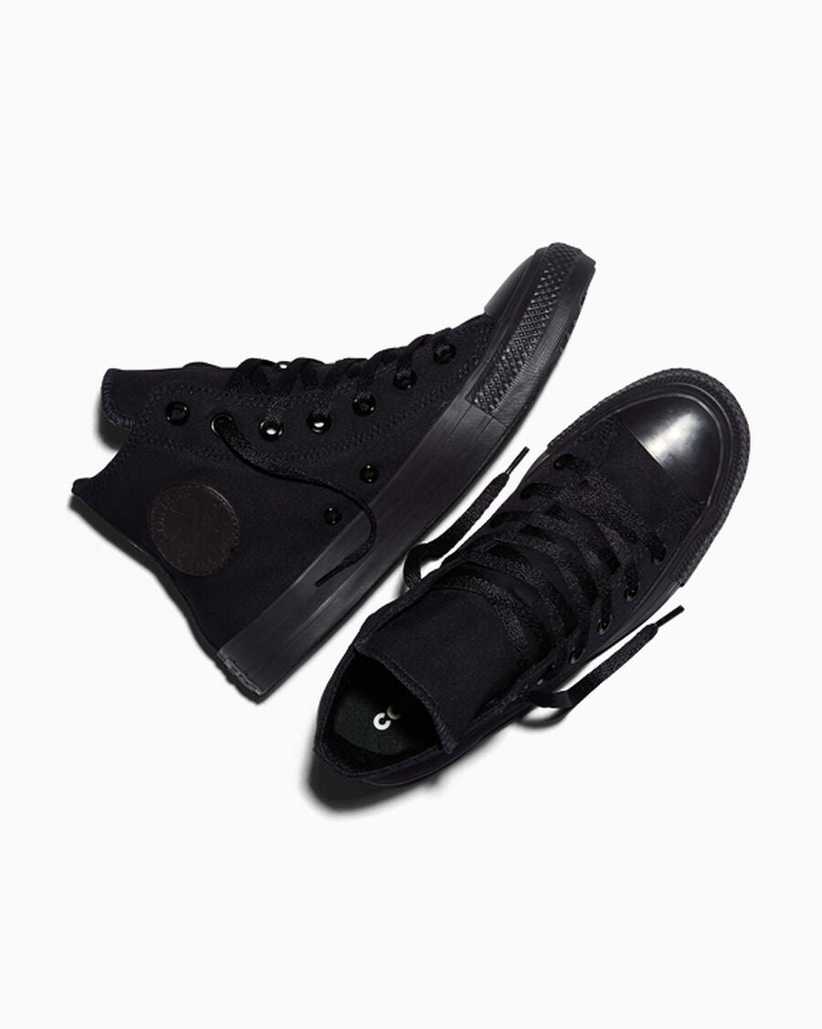 Canvas High-Top Sneaker - Multiple Colors - Black Monochrome