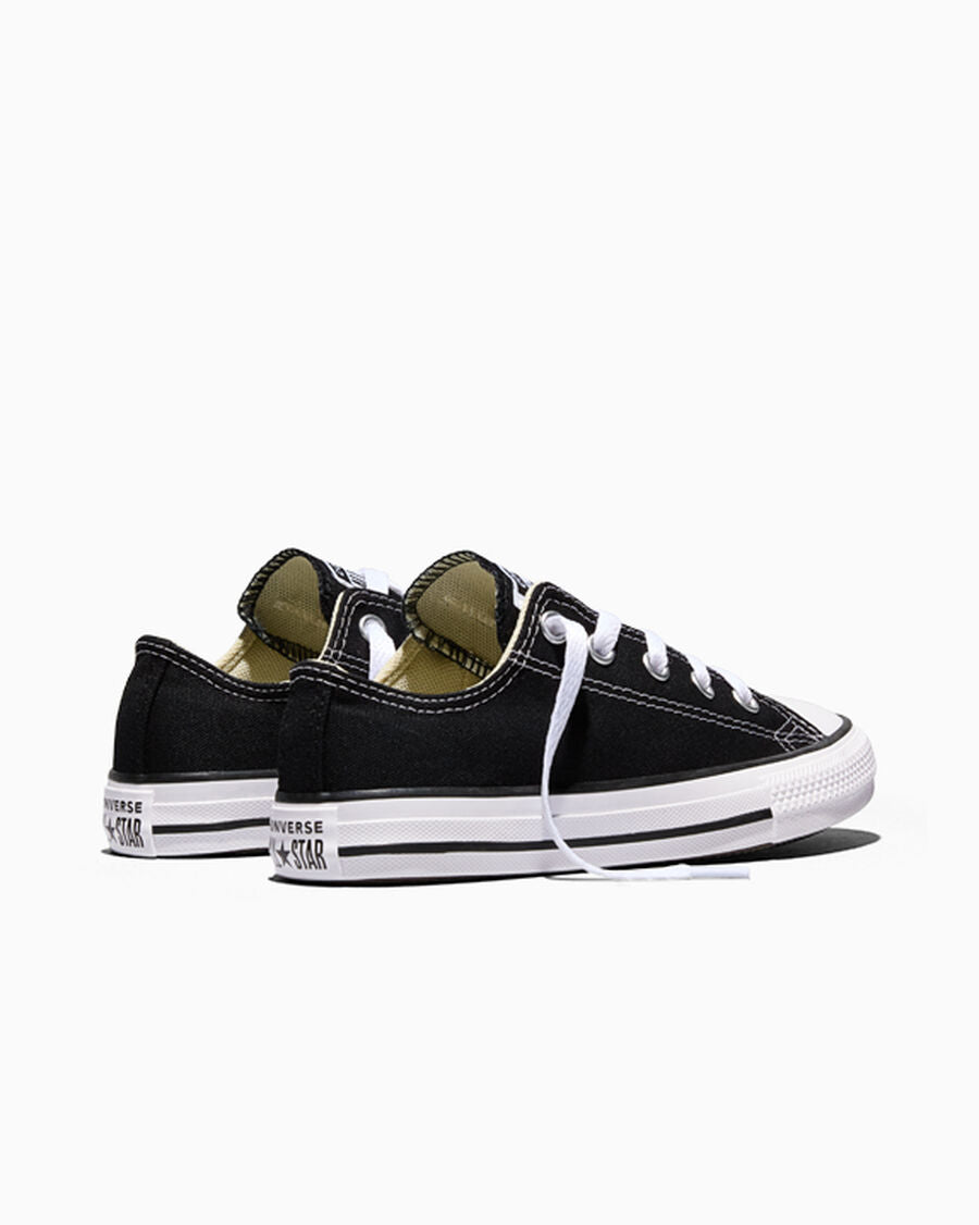 Kids Canvas Low-Top Sneaker - Multiple Colors - Black