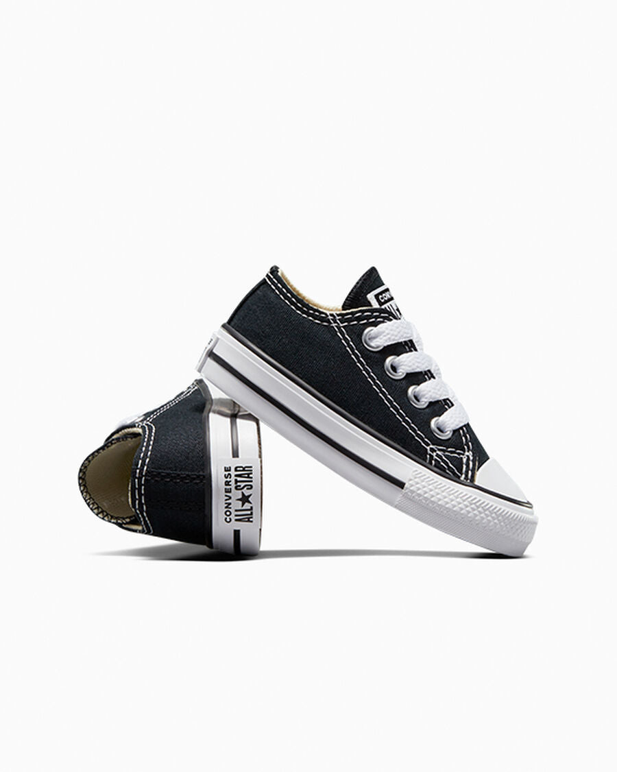 Canvas Low Top Sneaker - Black - Black