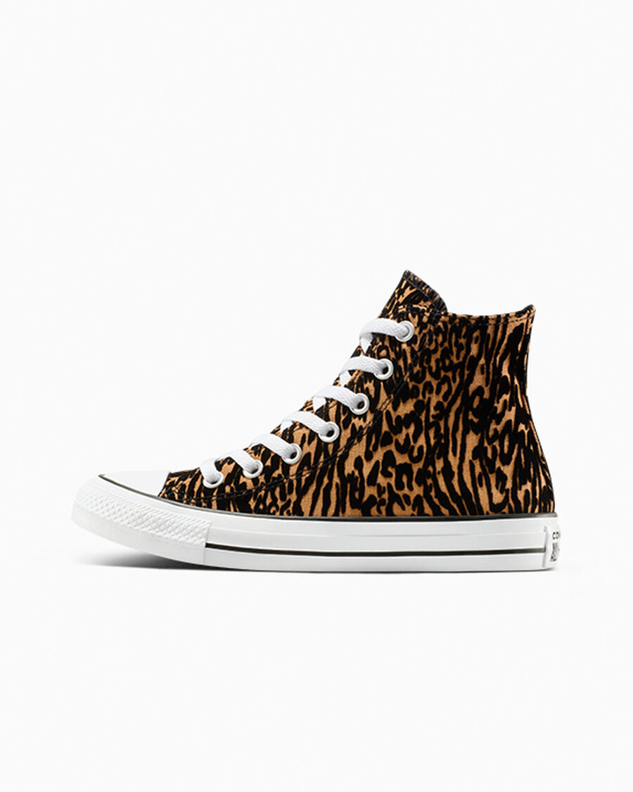 Mixed Animal Print High Top Sneaker