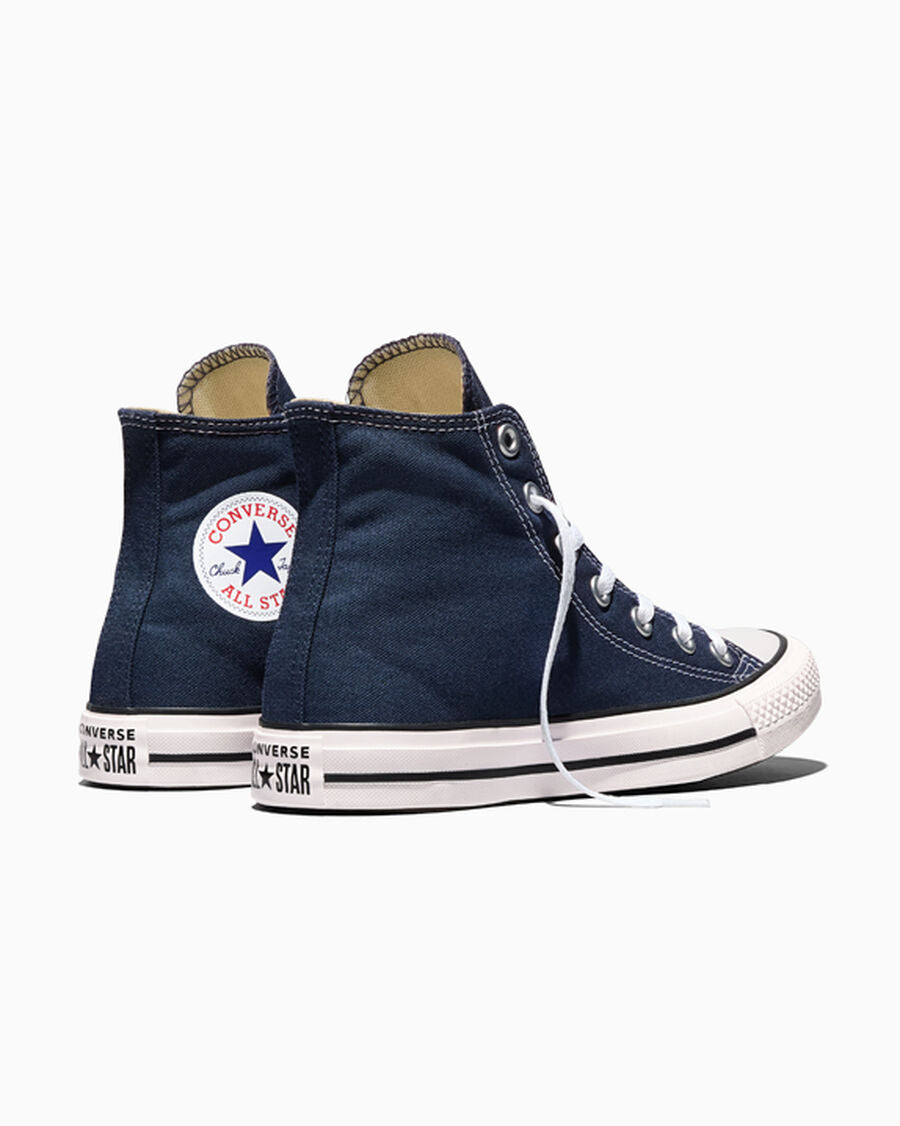 Canvas High-Top Sneaker - Multiple Colors - Navy