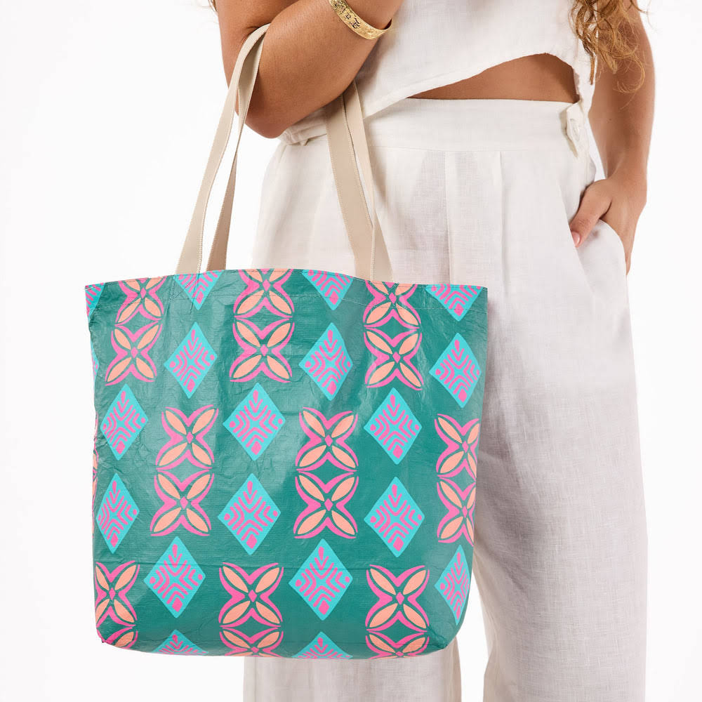 Reversible Splash-Resistant Tote - Island Print
