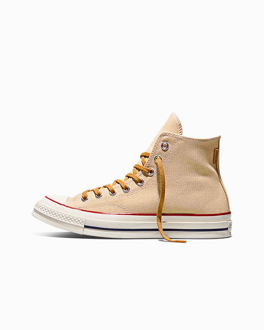 Unisex Colorblock Canvas High-Top Sneaker - Hay Day/Honey Stick/Egret