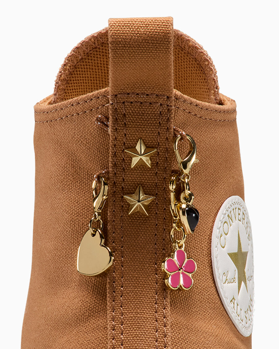 Canvas Platform High Top Sneaker - Charms