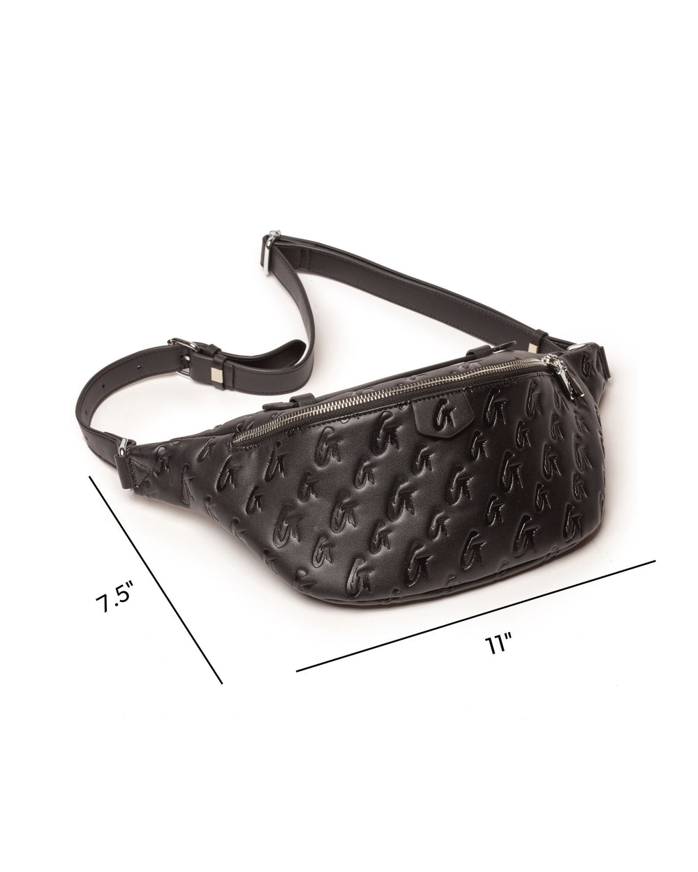 Vegan Leather Belt Bag - Black