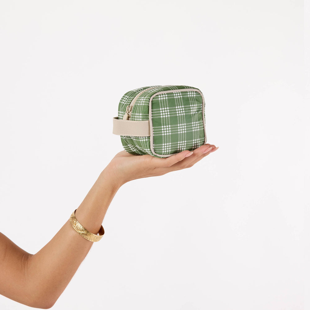 Small Splash-Resistant Cube Pouch - Check