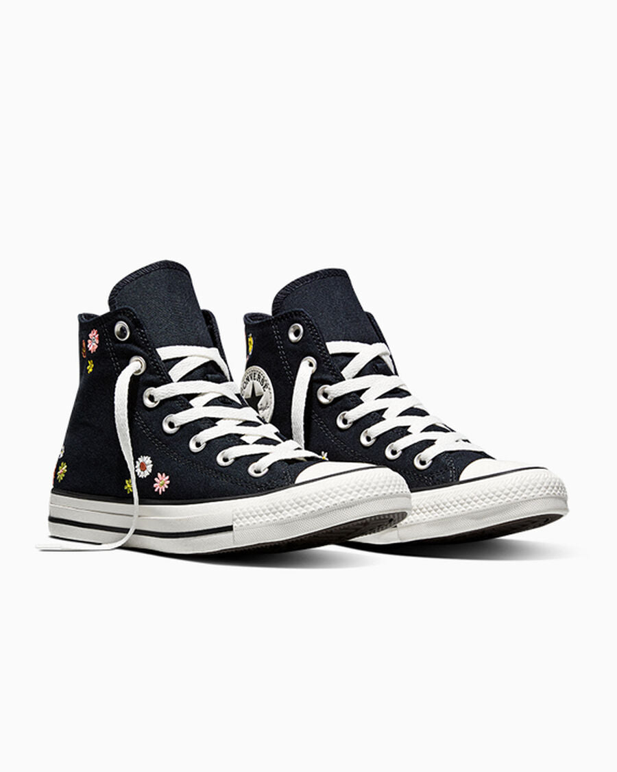 Women's Embroidered Floral Canvas High Top