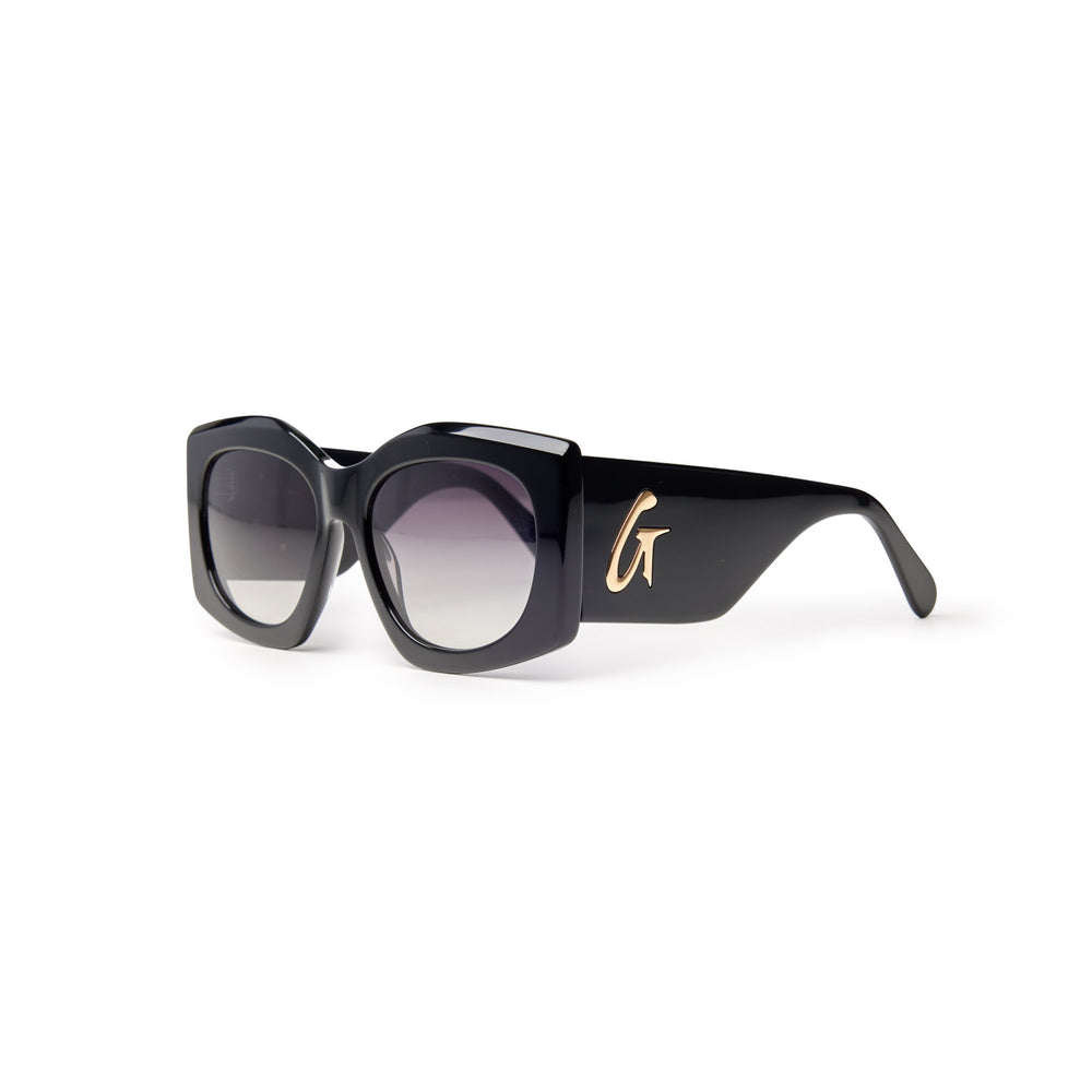 Oversized Butterfly Sunglasses - Black