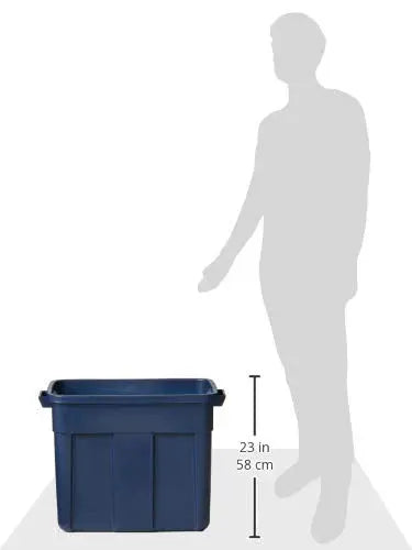 Rubbermaid Roughneck 18 Gal Stackable Storage Bins - 6 Pack