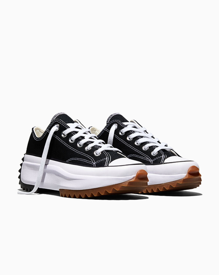 Canvas Platform Low Top Sneaker - Black - Black/White/Gum