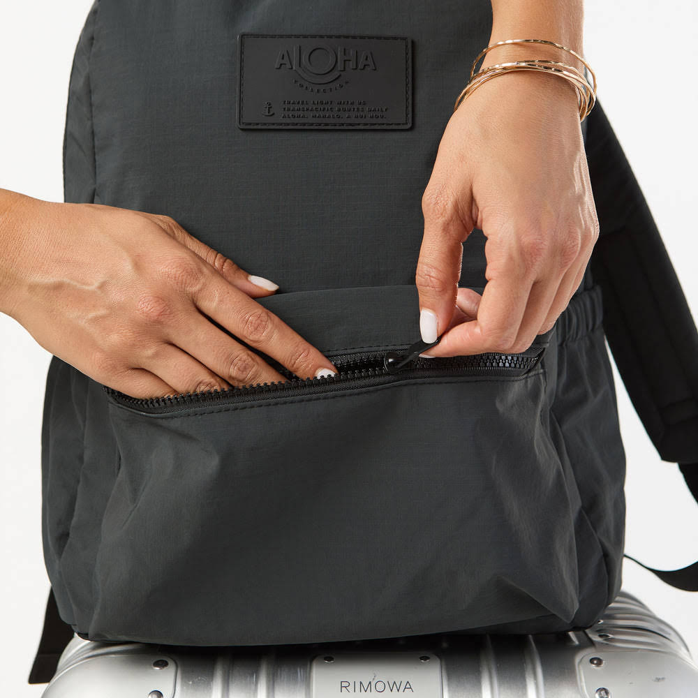 Ripstop Nylon Laptop Backpack - Floral