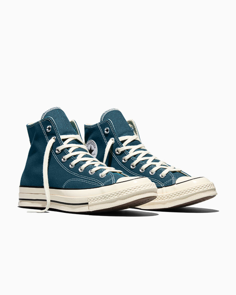 Heavyweight Canvas High Top Sneaker - Black - Murky Waters Blue/Egret/Black