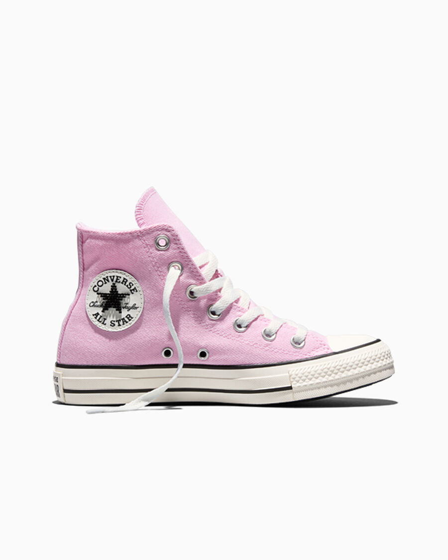 Women's Beaded Floral High Top Sneaker