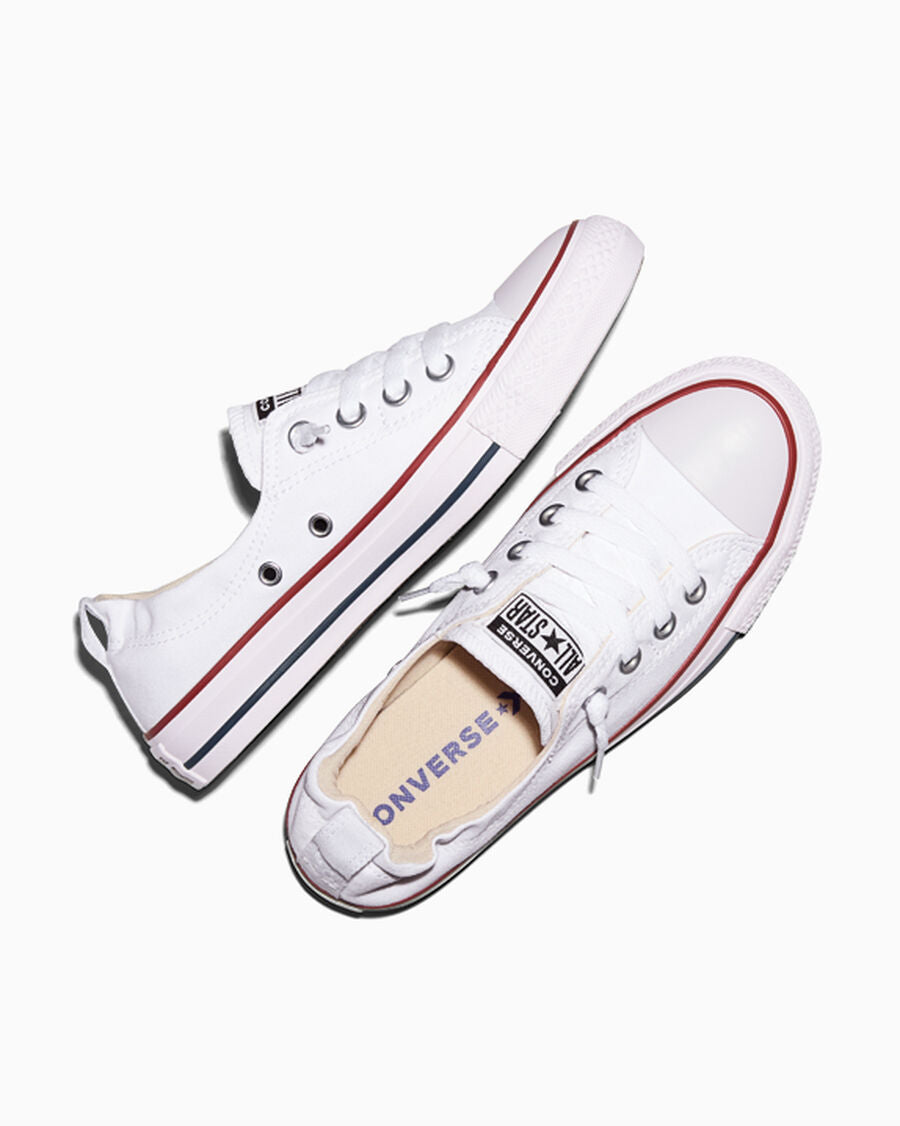 Canvas Slip-On Low Top Sneaker - Black - White