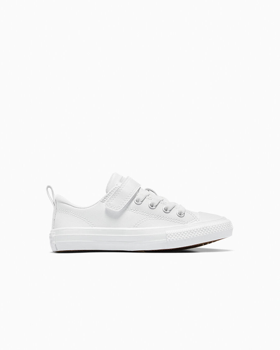 Easy-On Leather Low Top Kids Sneaker