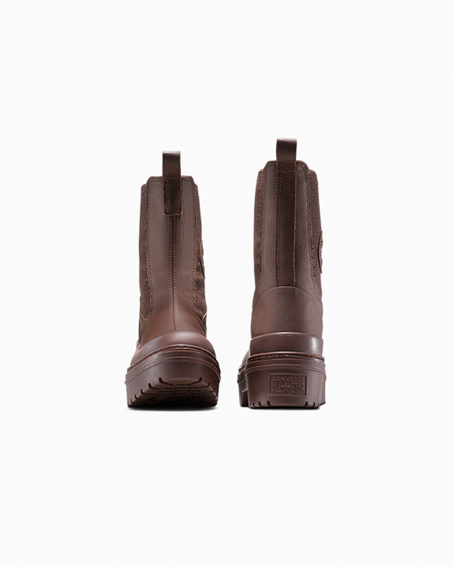 Women's Leather Lug Sole Chelsea Boot - Black - Totally Fudged/Totally Fudged