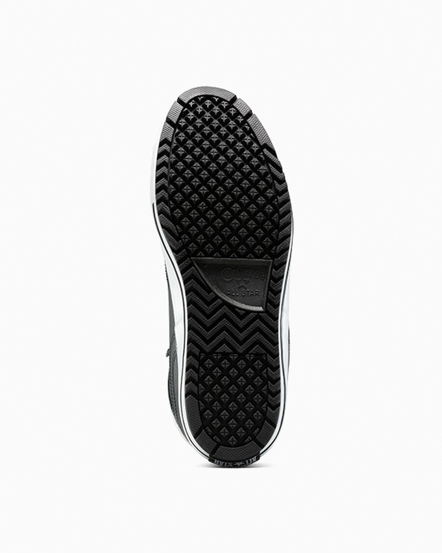 Water-Repellent High Top Hiker Boot - Black/Black/White