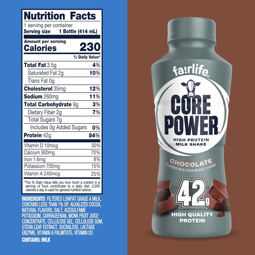 Chocolate High-Protein Milk Shake, 14 oz, 12 Pack
