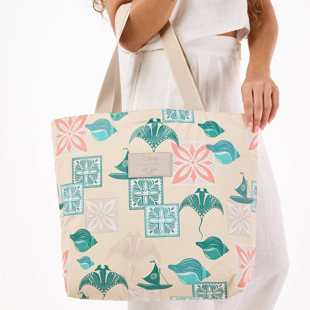 Large Splash-Resistant Tote - Island Print