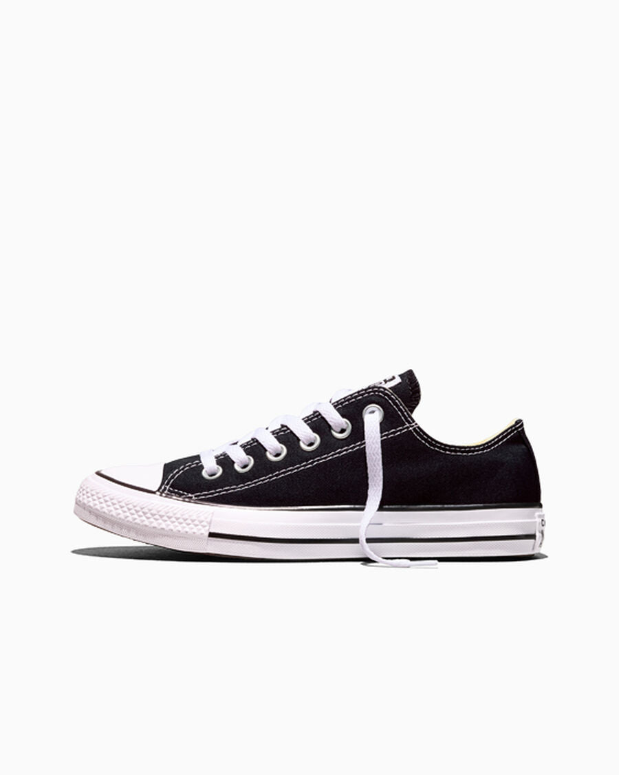 Canvas Low-Top Sneaker - Multiple Colors - Black