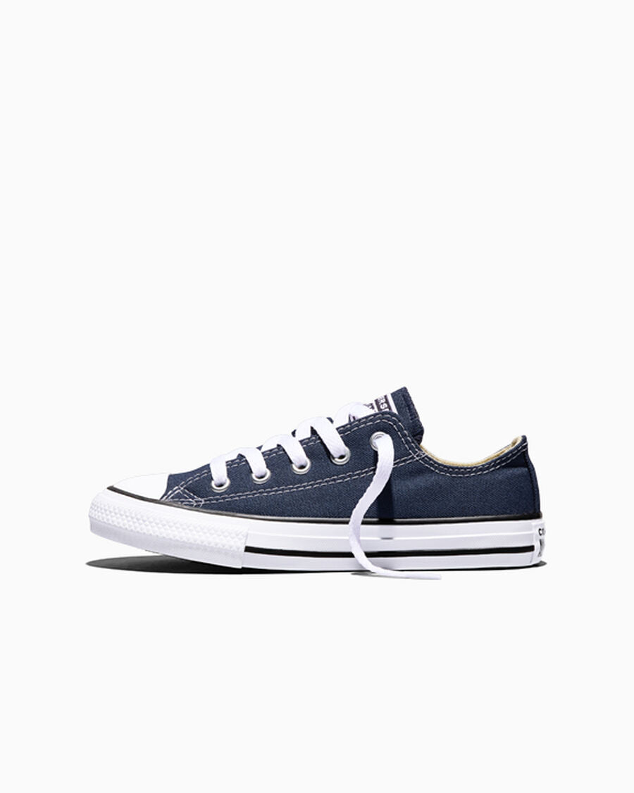 Kids Canvas Low-Top Sneaker - Multiple Colors - Navy