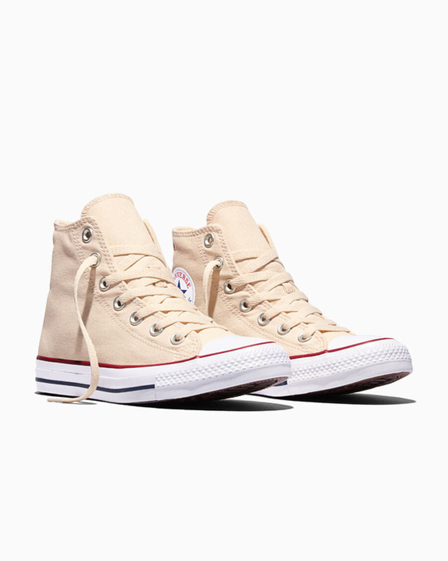 Canvas High-Top Sneaker - Multiple Colors - Natural Ivory