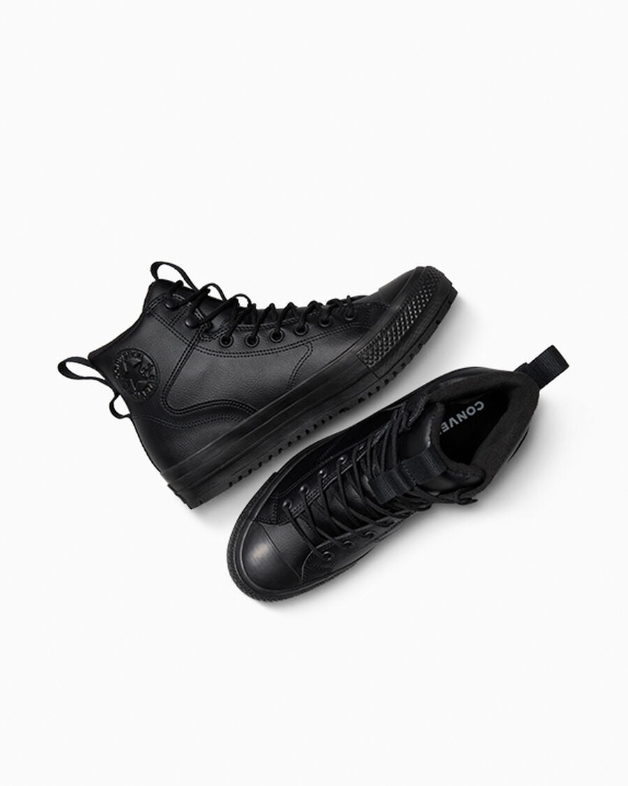 Water-Repellent High Top Hiker Boot - Black/Black/Black