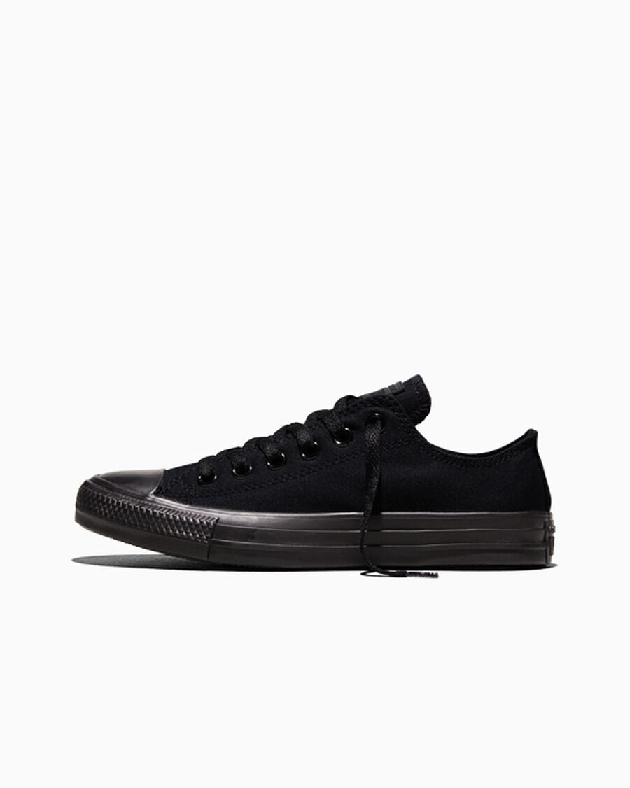 Canvas Low-Top Sneaker - Multiple Colors - Black Monochrome
