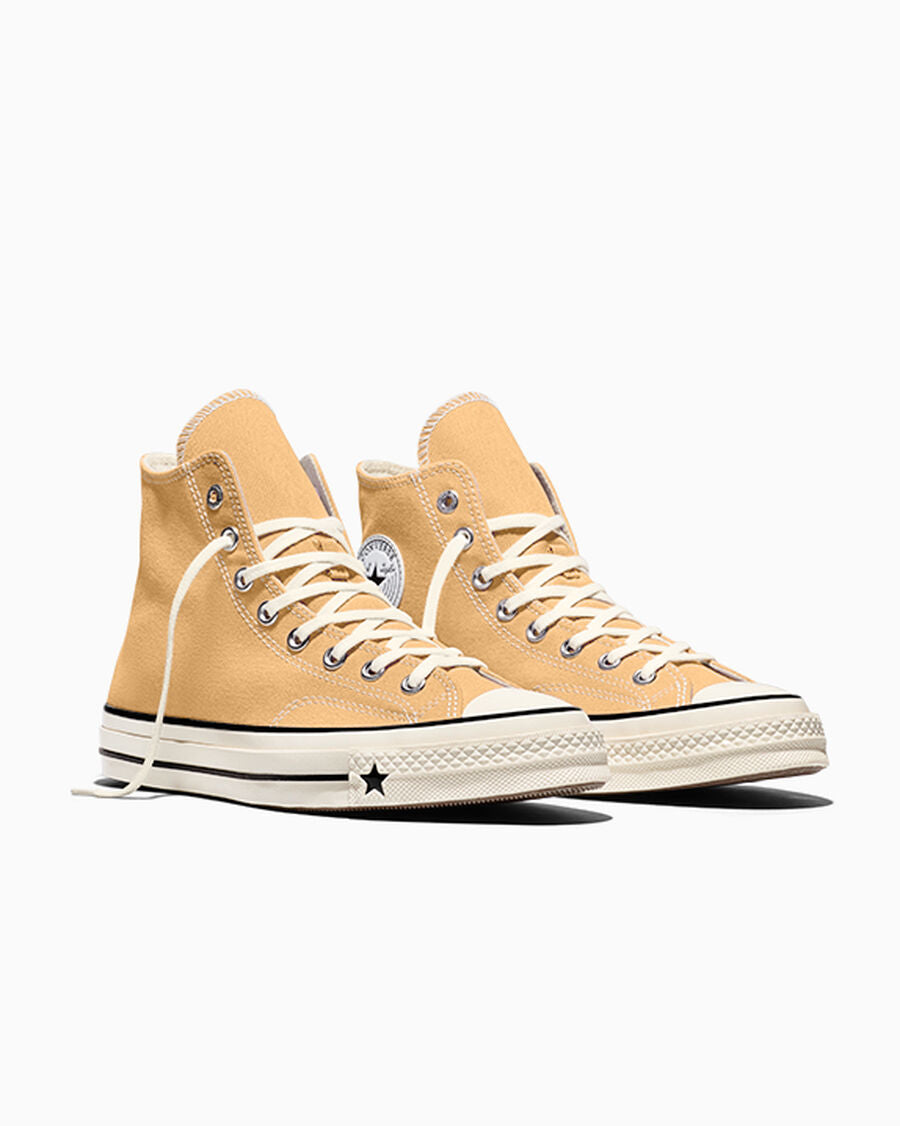Unisex Heavyweight Canvas High-Top Sneaker - Melon Dramatic/Egret/Black