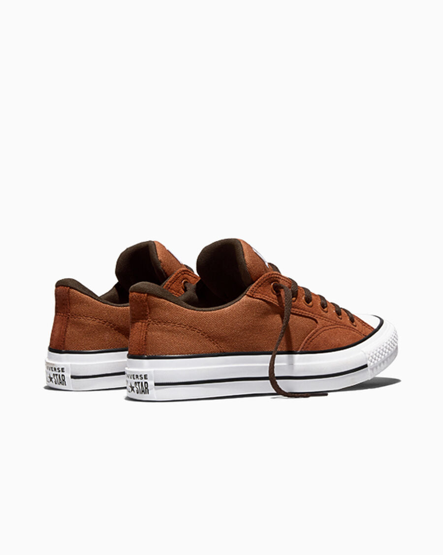 Canvas And Suede Padded Low Top Sneaker - Unearthed Brown/Fresh Brew Brown/White