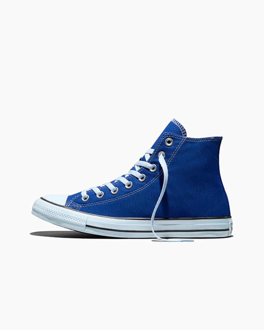 Tonal Canvas High Top Sneaker - Red - Blue/Cold Touch/Black