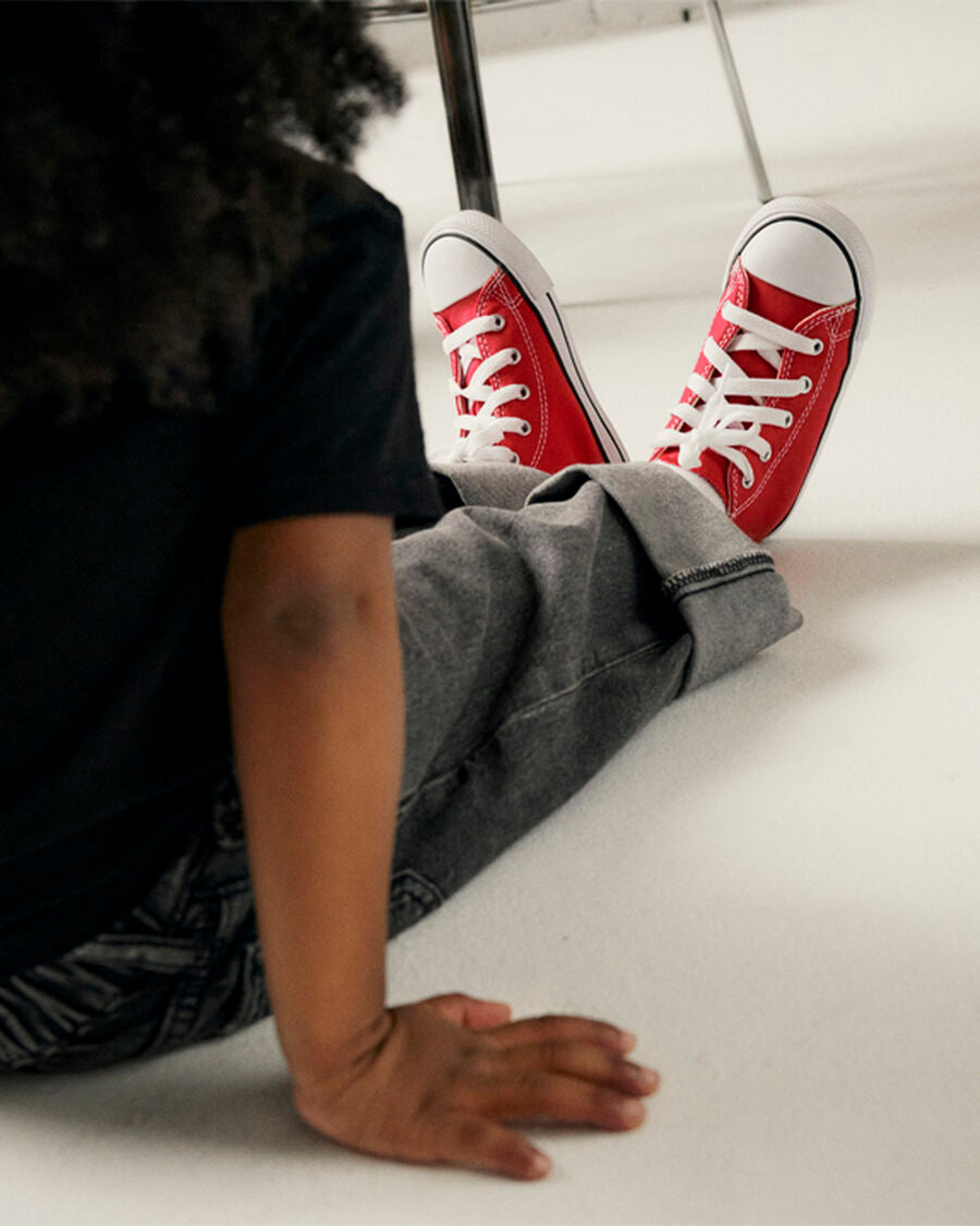 Toddler Canvas High-Top Sneaker - Multiple Colors - Red