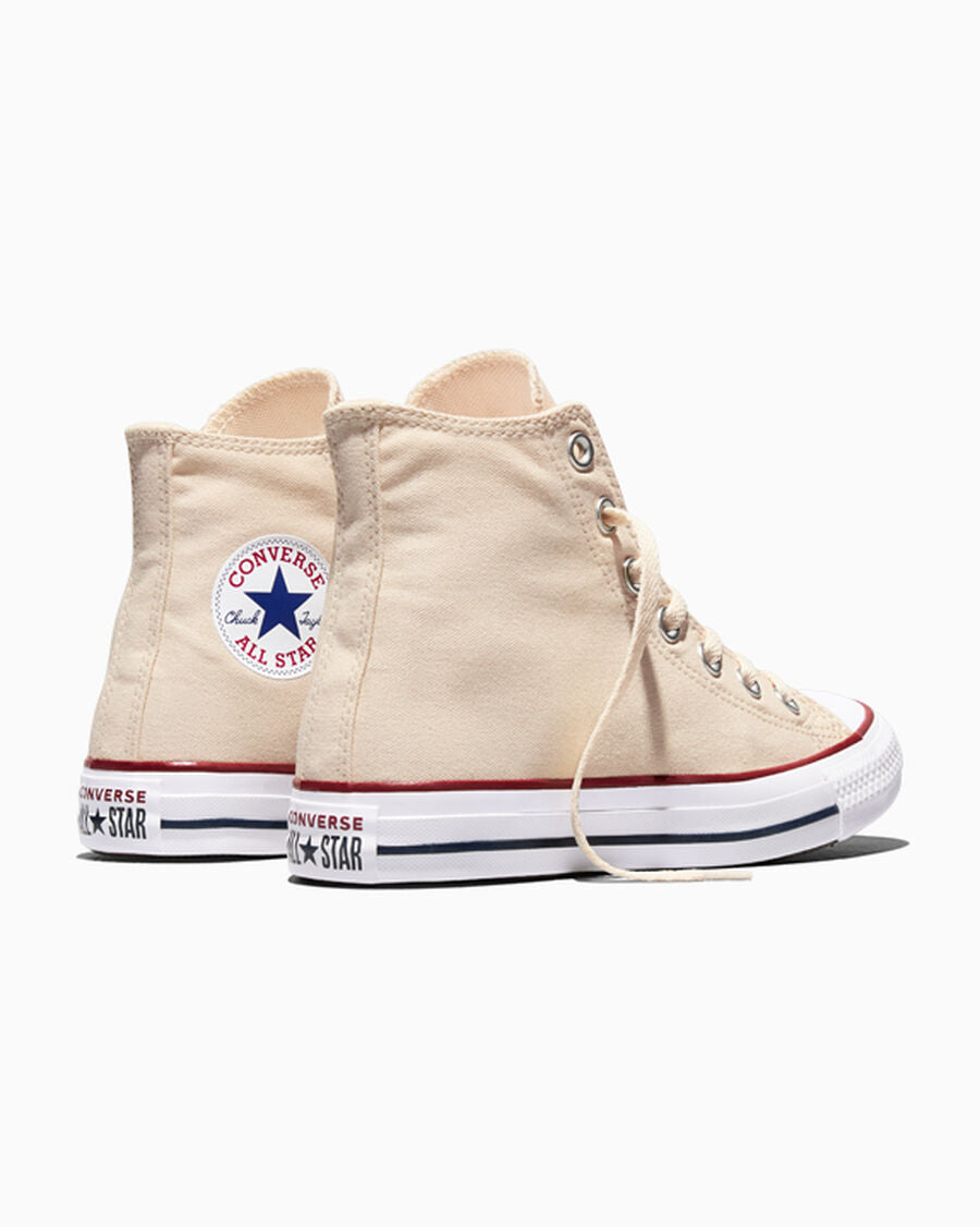 Canvas High-Top Sneaker - Multiple Colors - Natural Ivory