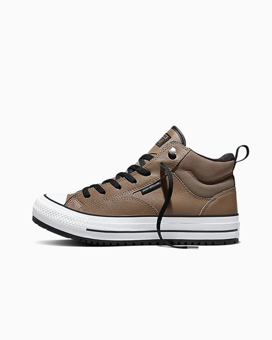 Water-Repellent Mid-Top Boot - Taupe/Black/White