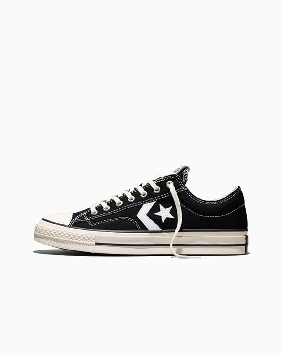 Canvas Skate Low Top Sneaker - Black/Vintage White/Black