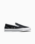 Canvas Slip-On Low-Top Sneaker - Black - Black/White/Black