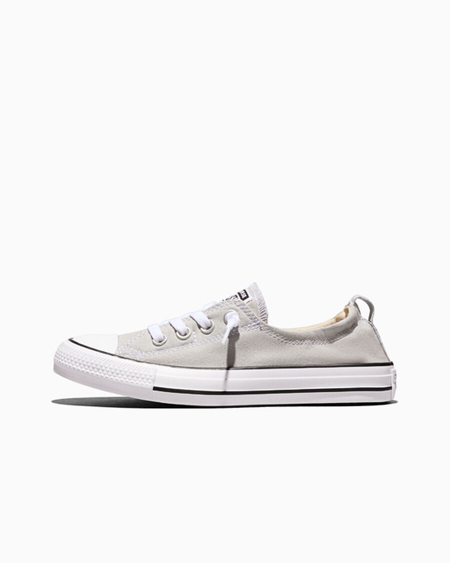 Canvas Slip-On Low Top Sneaker - Black - Cloud Gray