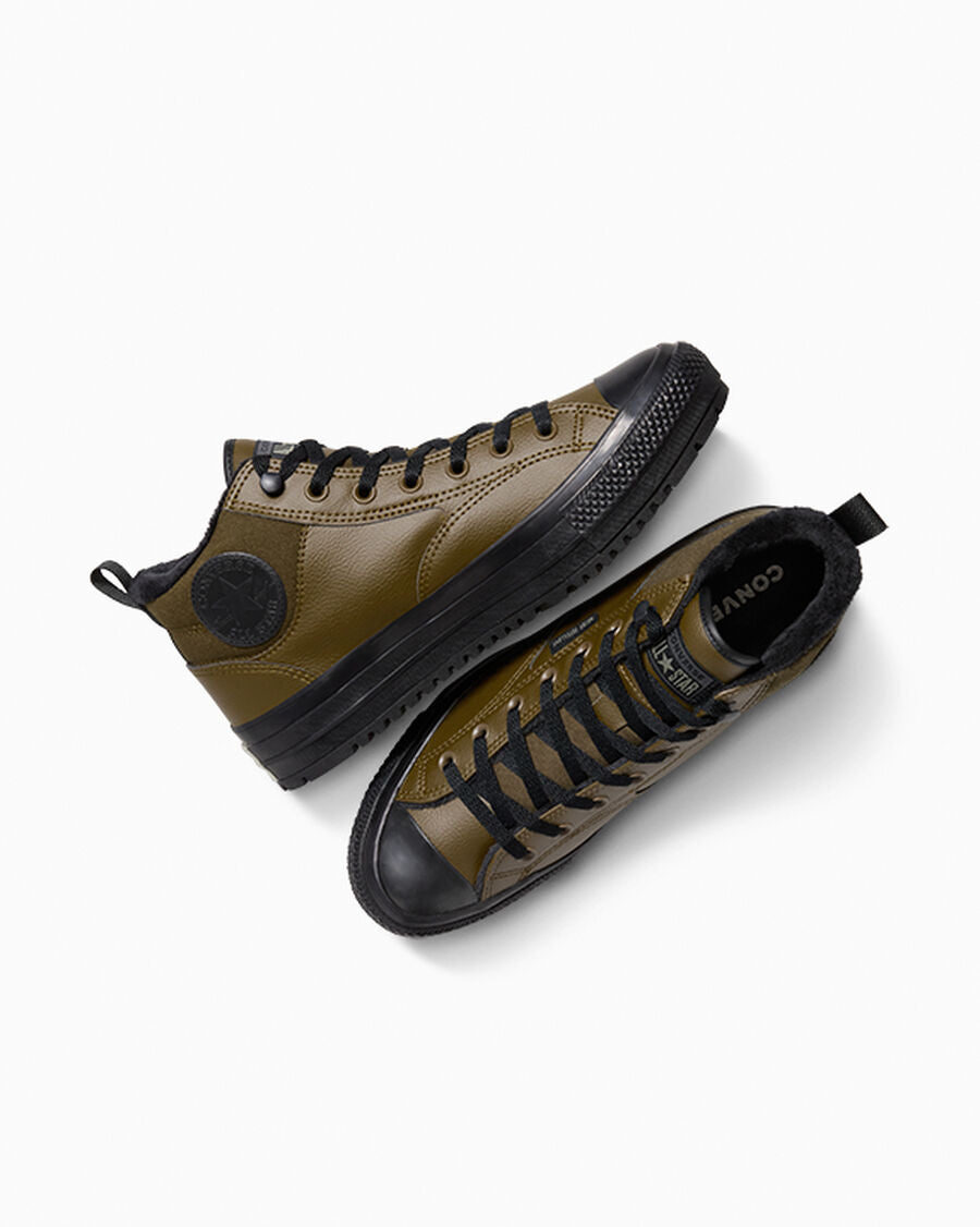 Water-Repellent Fleece-Lined Mid Boot - Surplus Olive/Black