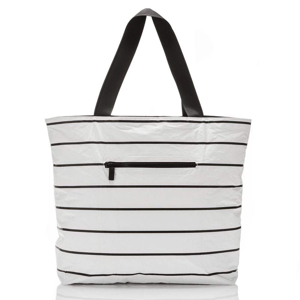 Nylon Travel Tote - Pinstripe