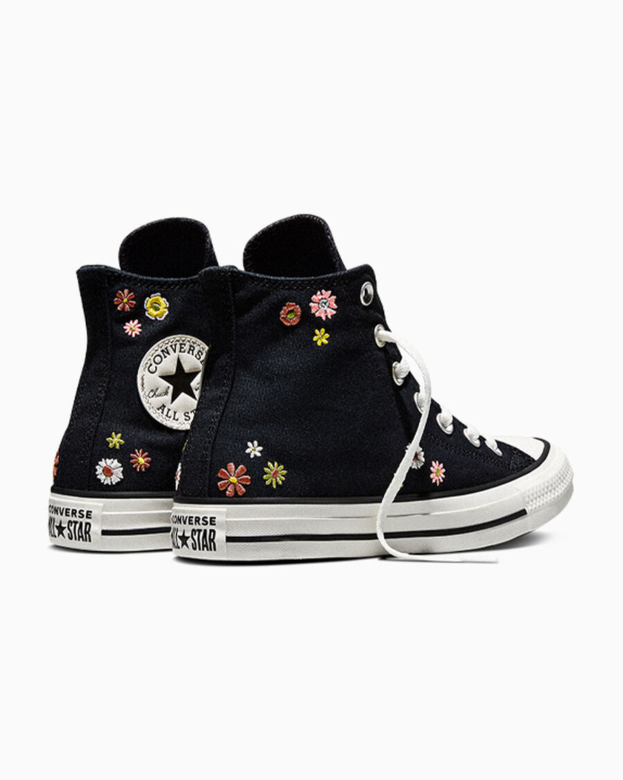 Women's Embroidered Floral Canvas High Top