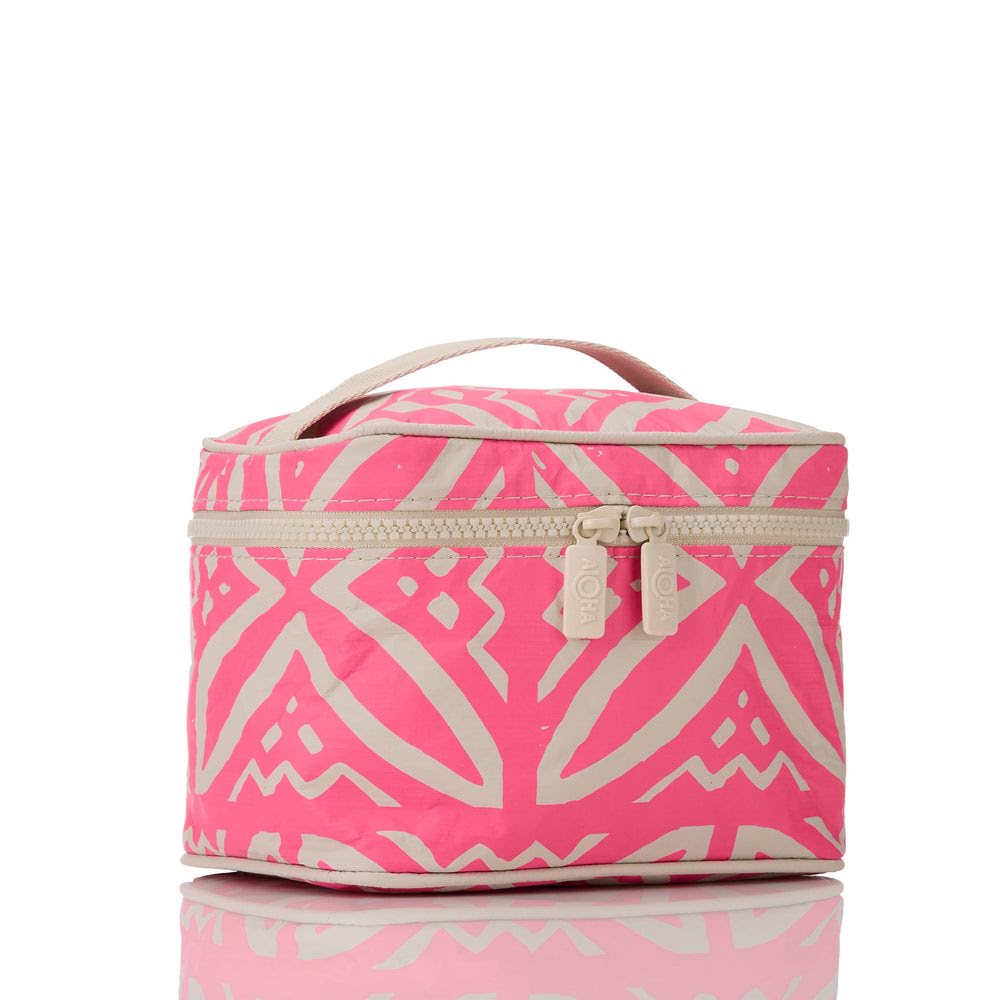 Compact Nylon Toiletry Case - Geometric
