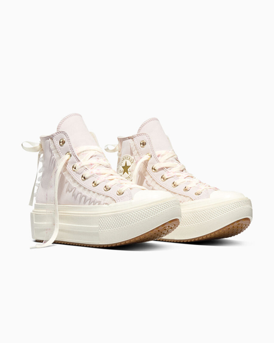 Canvas Platform High Top Sneaker - Floral