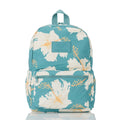 Water-Resistant Laptop Backpack - Floral Print
