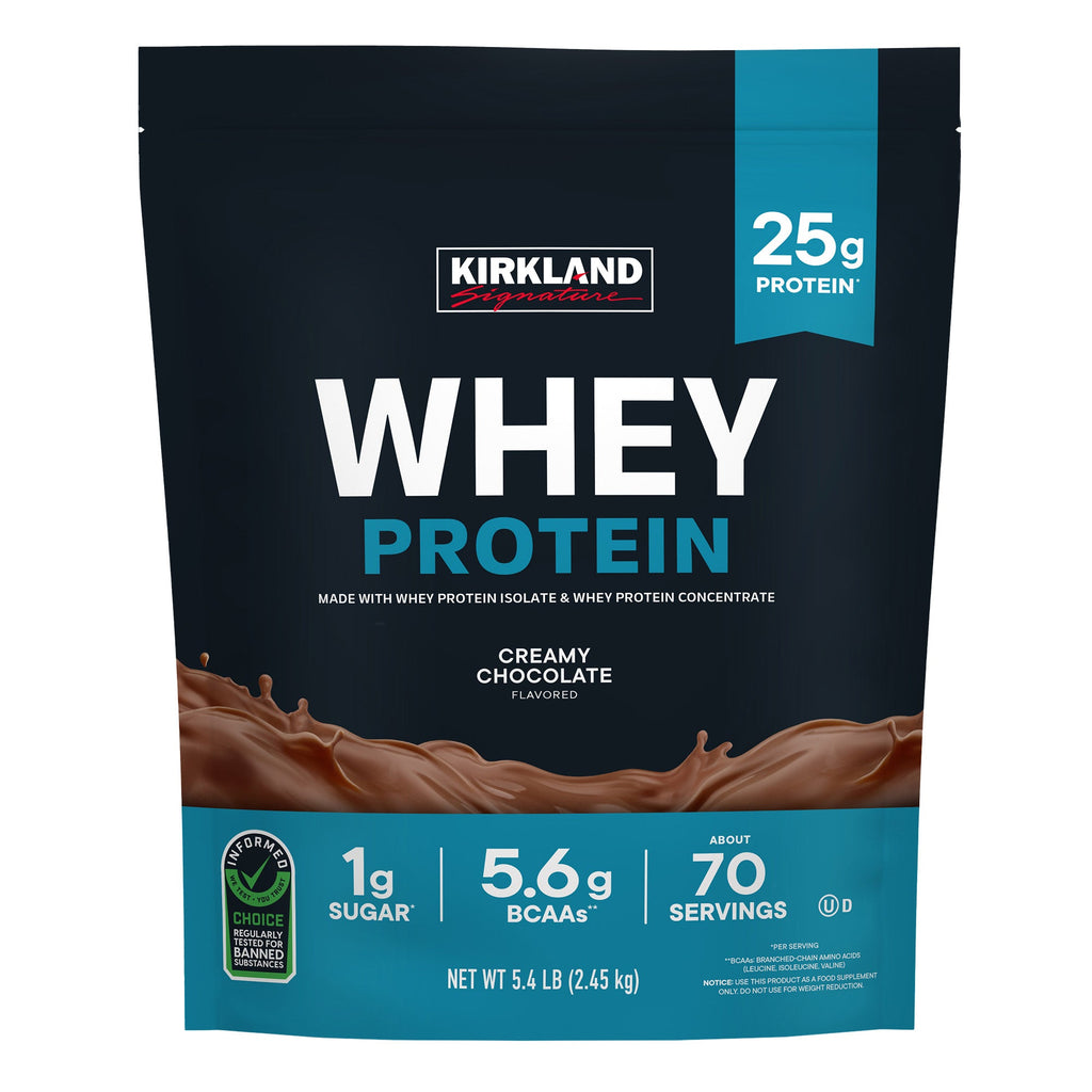 Kirkland Signature Whey Protein - Creamy Chocolate, 5.4 lbs