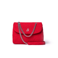 Medium Sherpa Flap Bag - Red