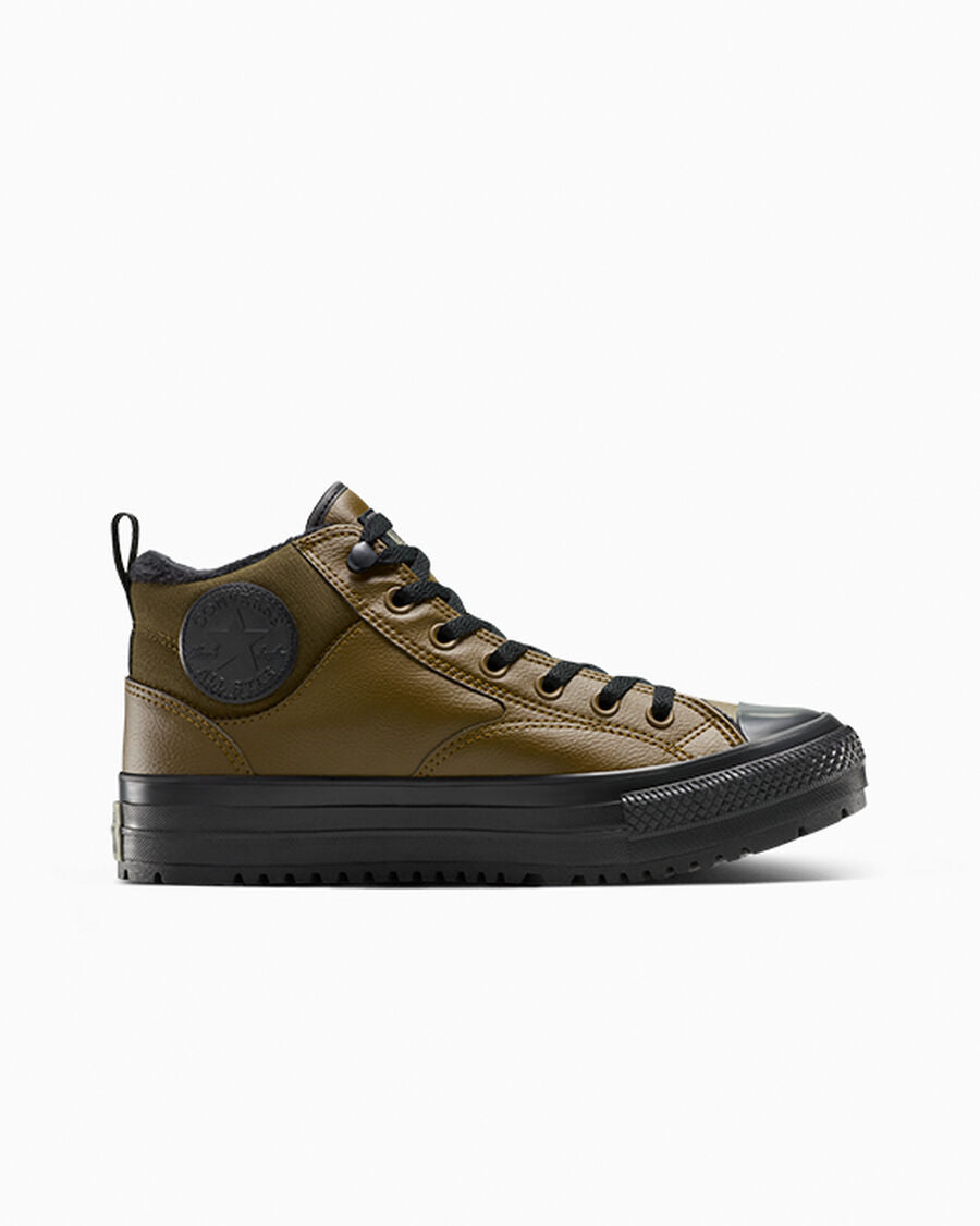 Water-Repellent Fleece-Lined Mid Boot - Surplus Olive/Black