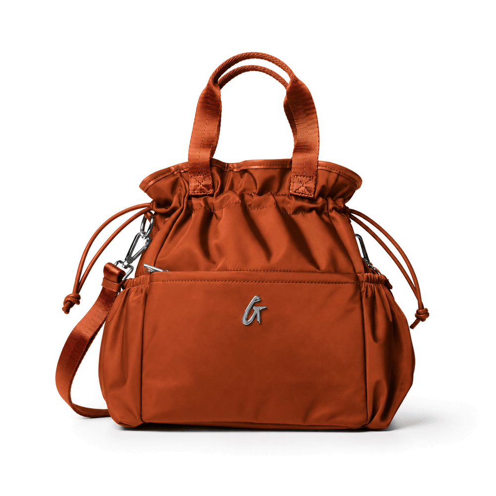 Insulated Nylon Lunch Bag - Brown